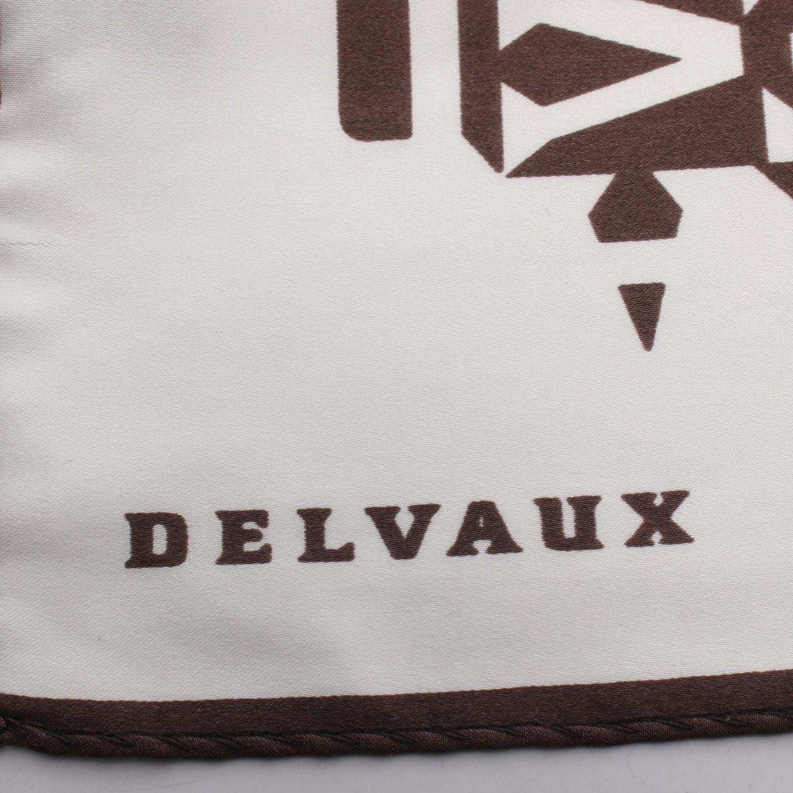 デルヴォー Delvaux スカーフ ロゴ総柄 シルク スカーフ ユニセックス