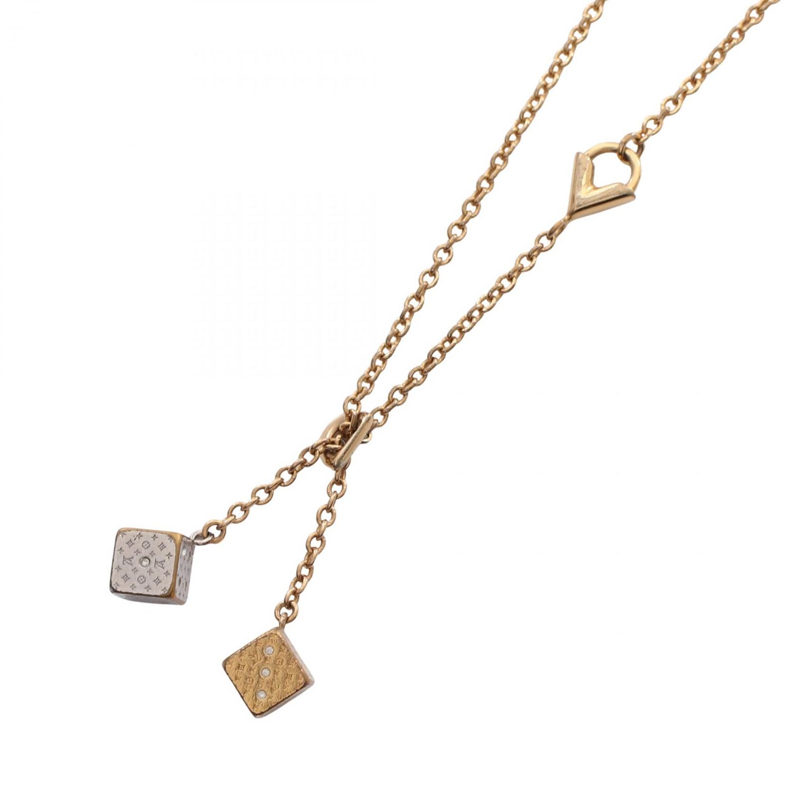ルイ・ヴィトン LOUIS VUITTON ネックレス ラッキーグラム M62804 GP 