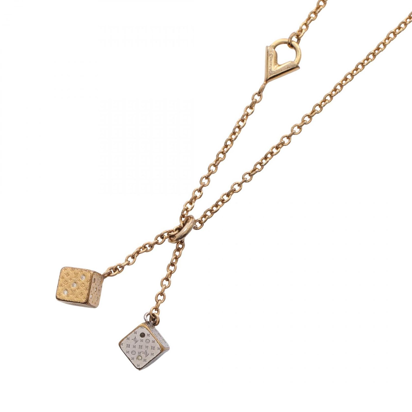 ルイ・ヴィトン LOUIS VUITTON ネックレス ラッキーグラム M62804 GP 