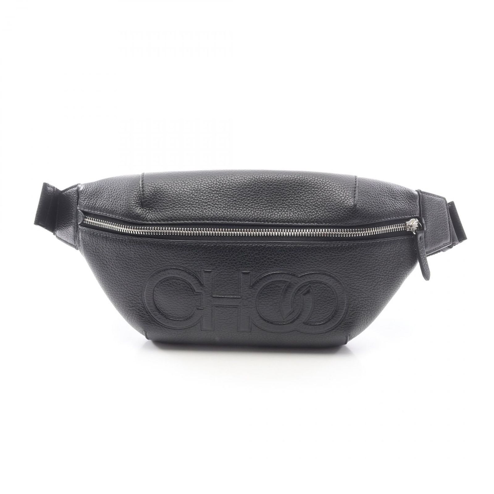 ジミーチュウ JIMMY CHOO ウエストバッグ ボディバッグ ブラック レザー ボディバッグ レディース Used A