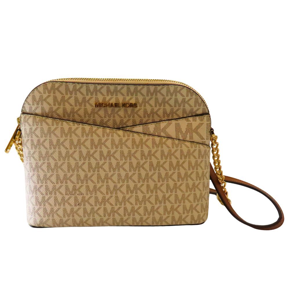 【中古】MICHAEL KORS　マイケルコース 肩掛け ショルダーバッグ 斜め掛け ロゴ 総柄 ナイロン 撥水加工 旅行 軽量 レディース A2602135【無料ギフトラッピング承ります】