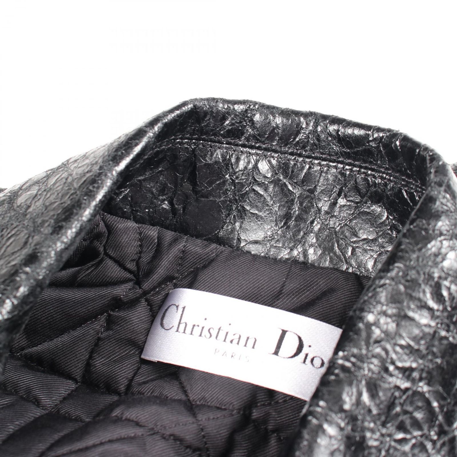 ディオール Dior ライダースジャケット 425V02AL244 ブラック レザー