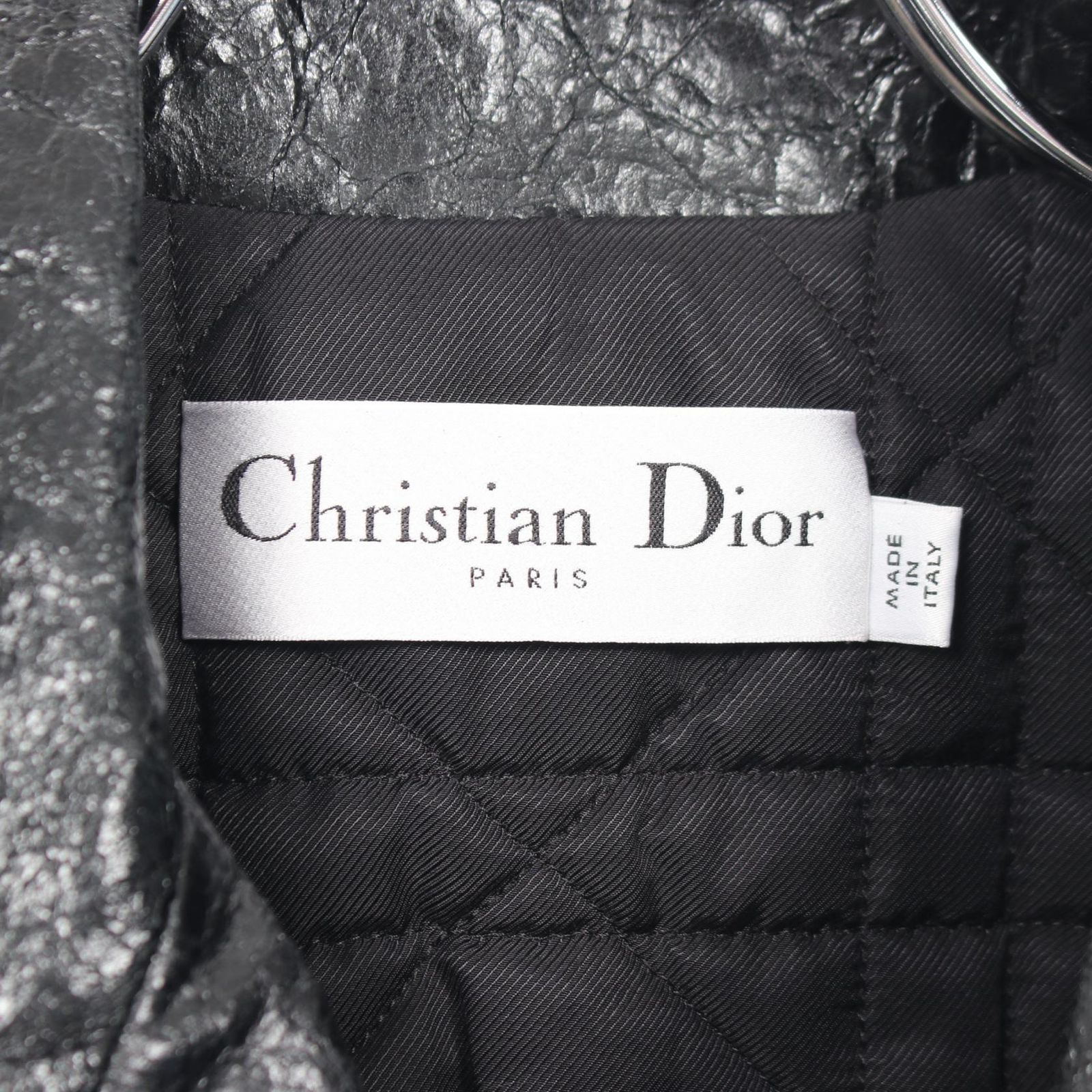 ディオール Dior ライダースジャケット 425V02AL244 ブラック レザー