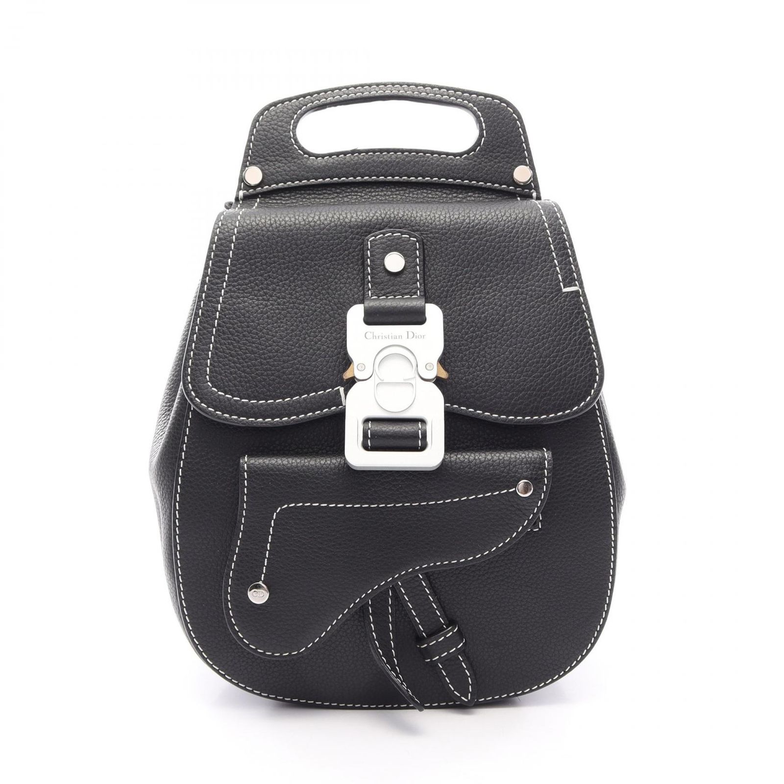 ディオール Dior リュックサック バックパック Gallop ギャロップ ブラック レザー Gallop サドル バックパック ミニ メンズ Used A