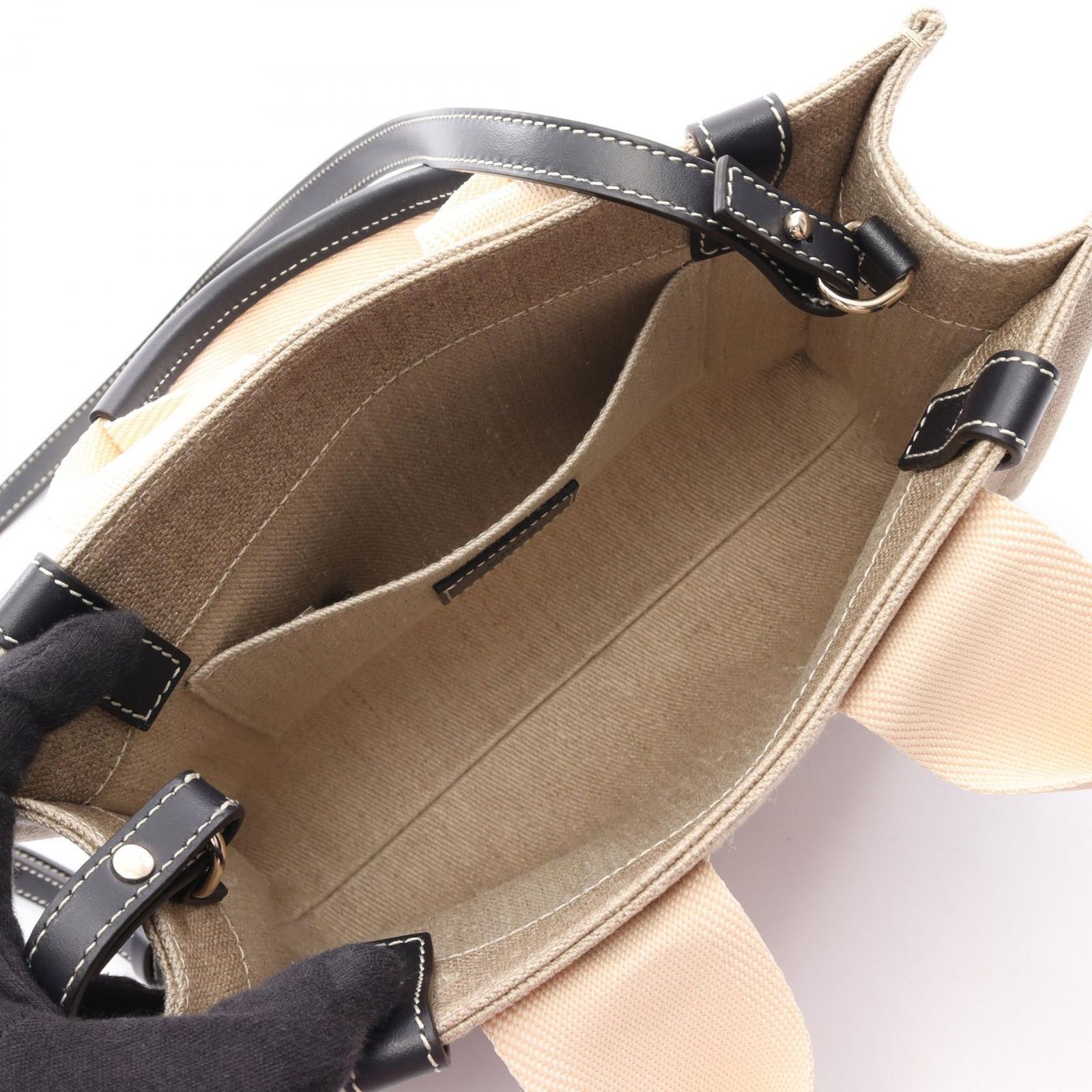 クロエ Chloe トートバッグ WOODY ウッディ スモール 2WAY ベージュ 