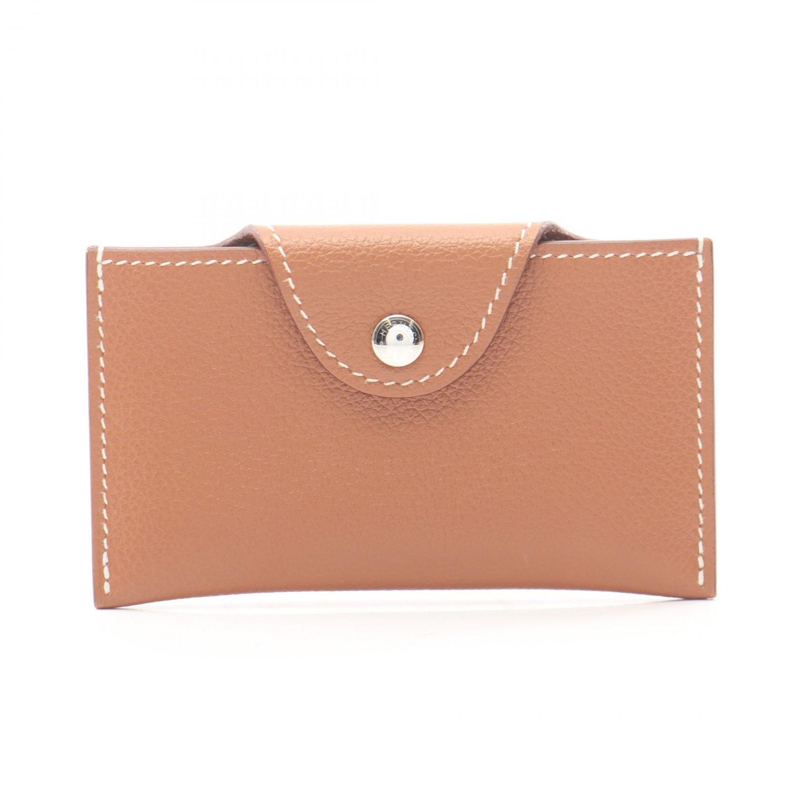 エルメス HERMES カードケース イリアード H084986CK37 ゴールド レザー イリアード ゴールド レディース Used A