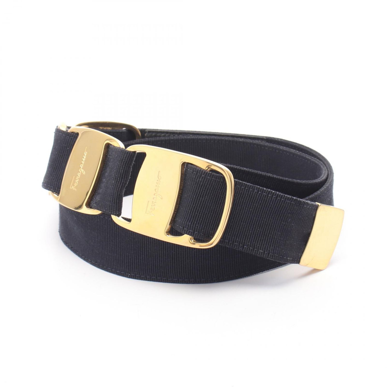 サルヴァトーレフェラガモ Salvatore Ferragamo ベルト ヴァラ ゴールド金具 2062 その他 ベルト レディース Used B