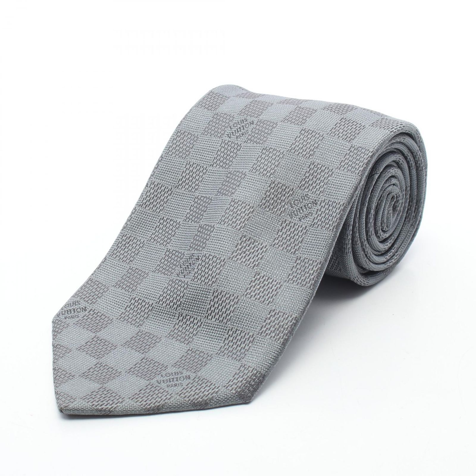 ルイ・ヴィトン LOUIS VUITTON ネクタイ ダミエ シルク ネクタイ メンズ Used B 15,914円