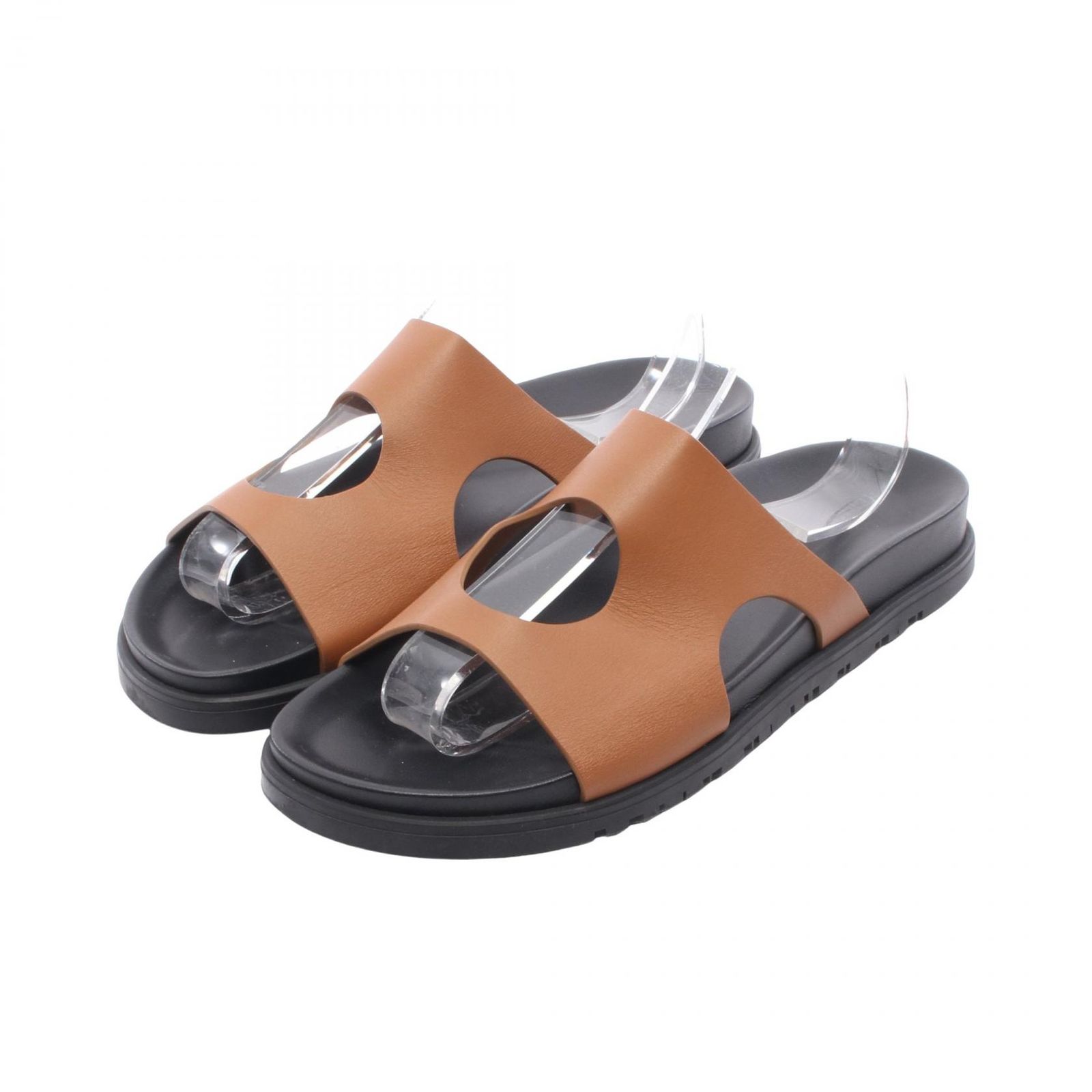 エルメス HERMES サンダル エディット レザー サンダル レディース Used B