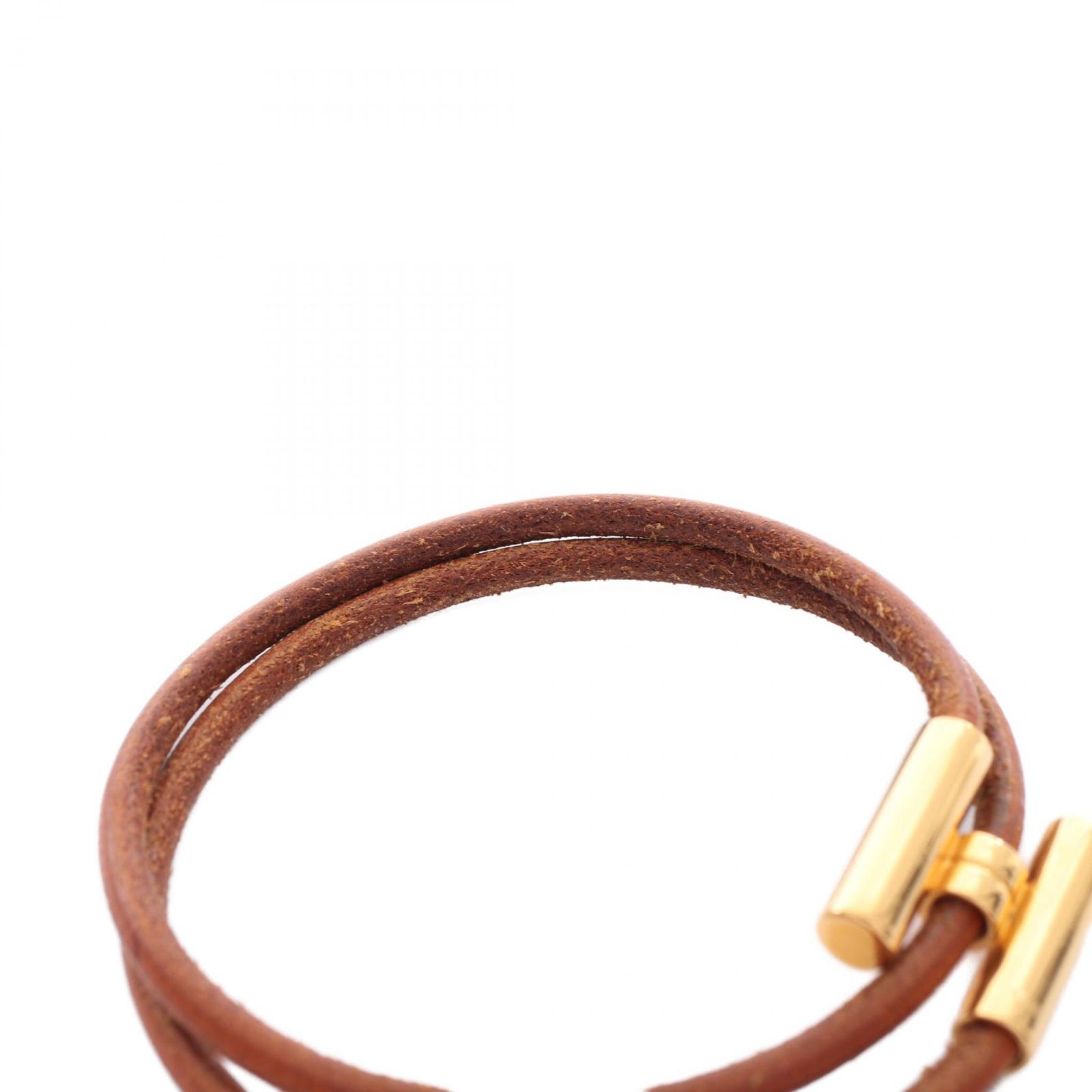 エルメス HERMES ブレスレット トゥルニ トレッセ レザー GP（ゴールド 