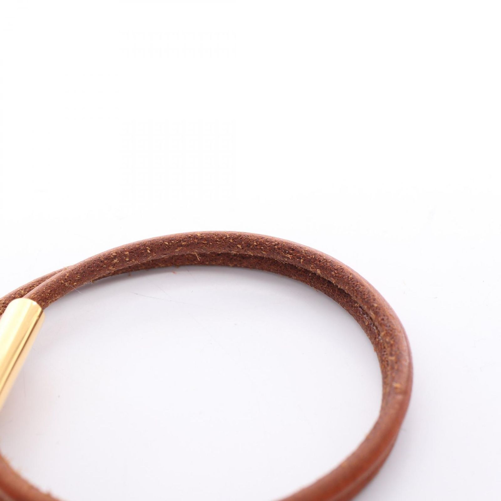 エルメス HERMES ブレスレット トゥルニ トレッセ レザー GP（ゴールド 