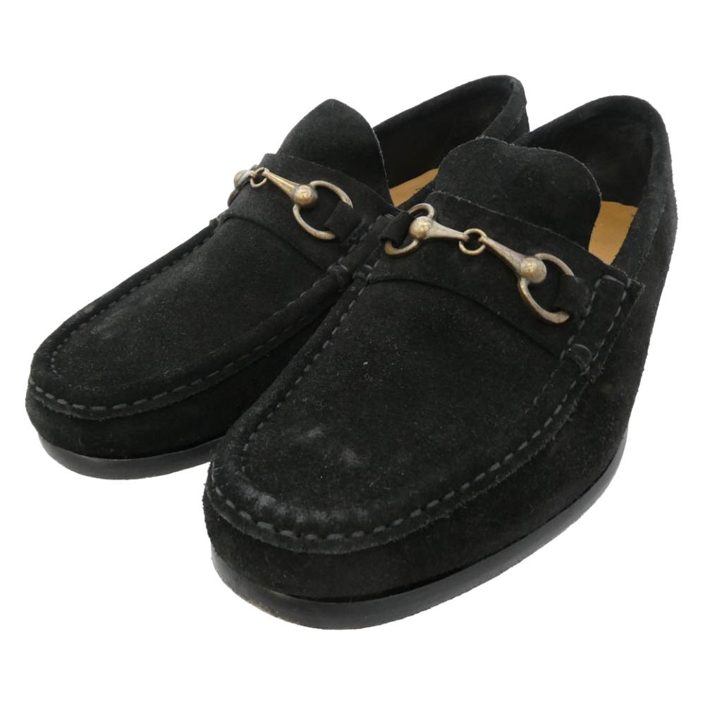IL Mocassino ビットローファー スエード ブラック　新品未使用 イルモカシーノ IL MOCASSINO ビット スエード ローファー ブラック系