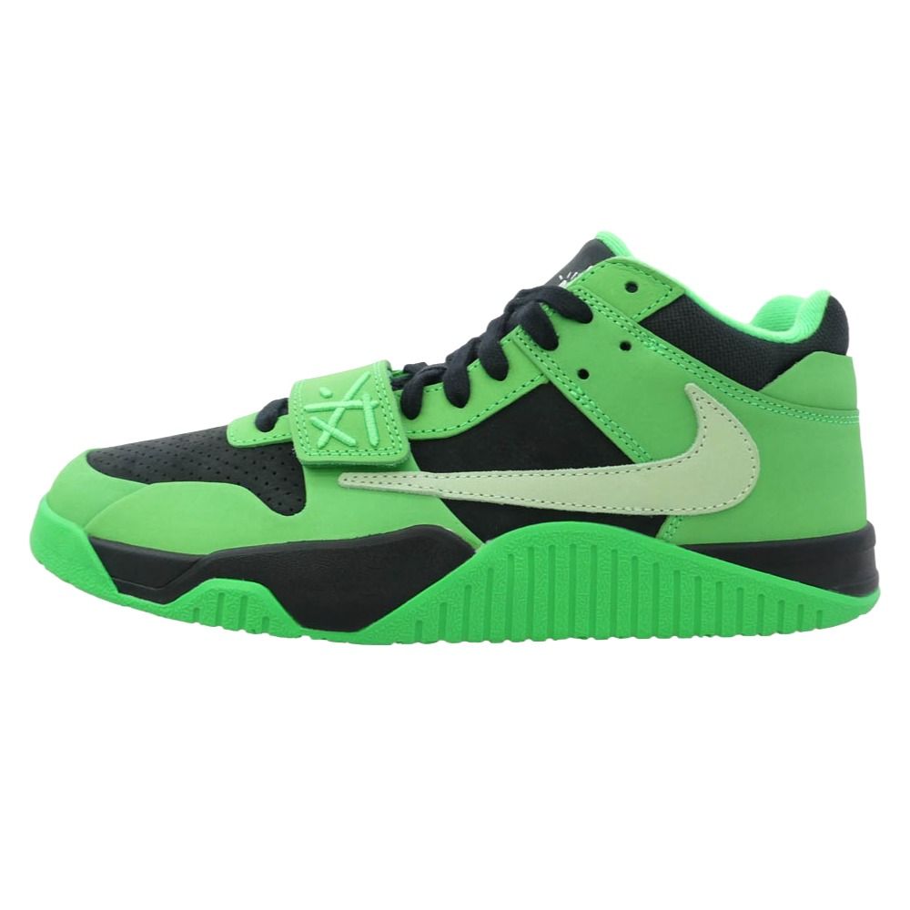NIKE ナイキ IM9113-300 【フェイクバスターズ鑑定済】Travis Scott Jordan Jumpman Jack CJ1 T-Rexx Green Spark トラヴィススコットジャンプマンジャック スニーカー 【新古品】【未使用】【中古】