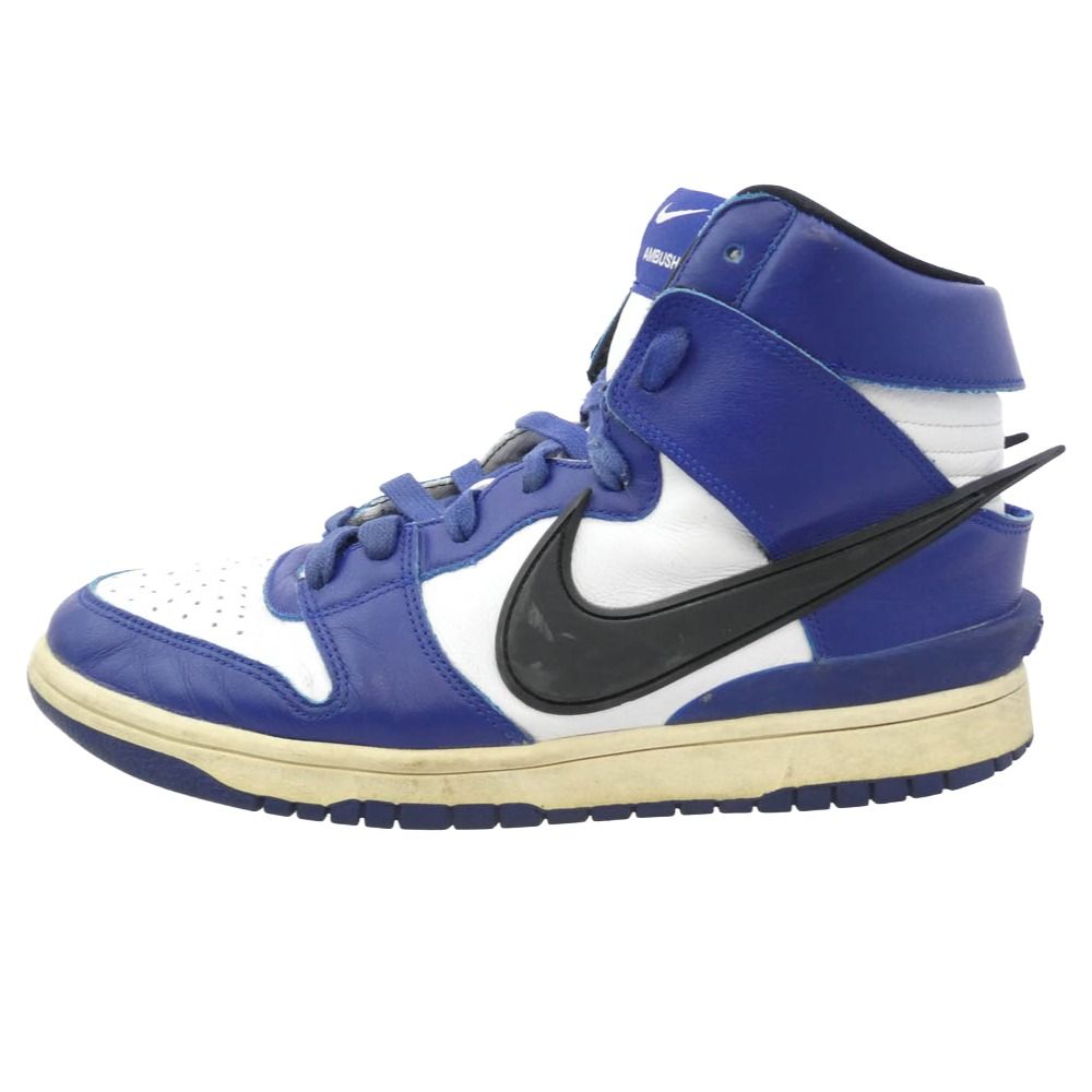 NIKE ナイキ 21SS CU7544-400 × Ambush Nike Dunk High Deep Royal ナイキ ダンク ハイ ディープロイヤル ハイカット ブルー系 ホワイト系 29cm【中古】