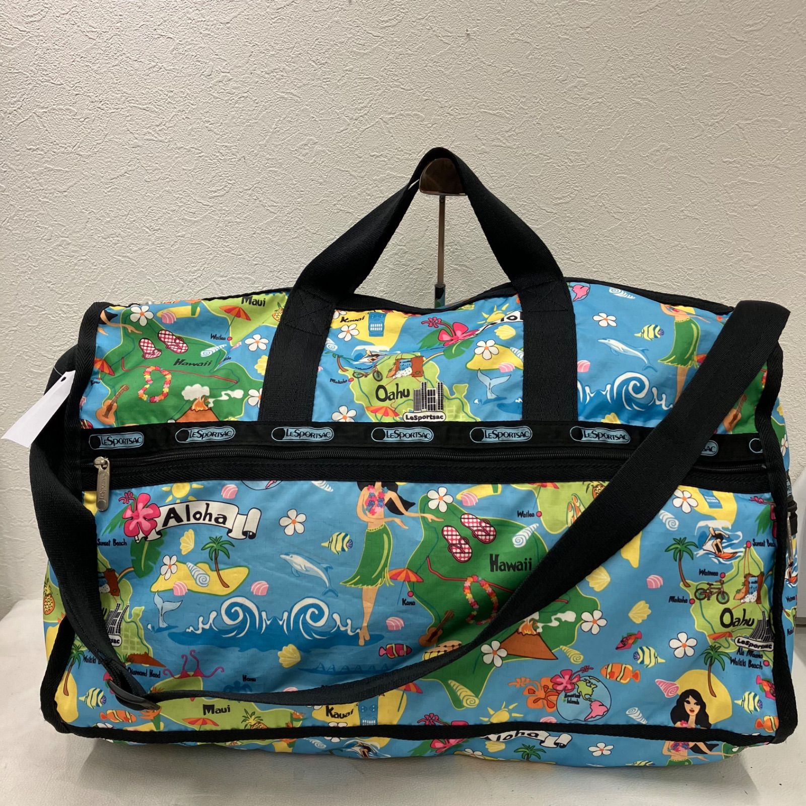 レスポートサック　ハワイ限定　プルメリア　2wayバッグ 2807 LeSportsac レスポートサック 2way ボストンバッグ 旅行用バッグ