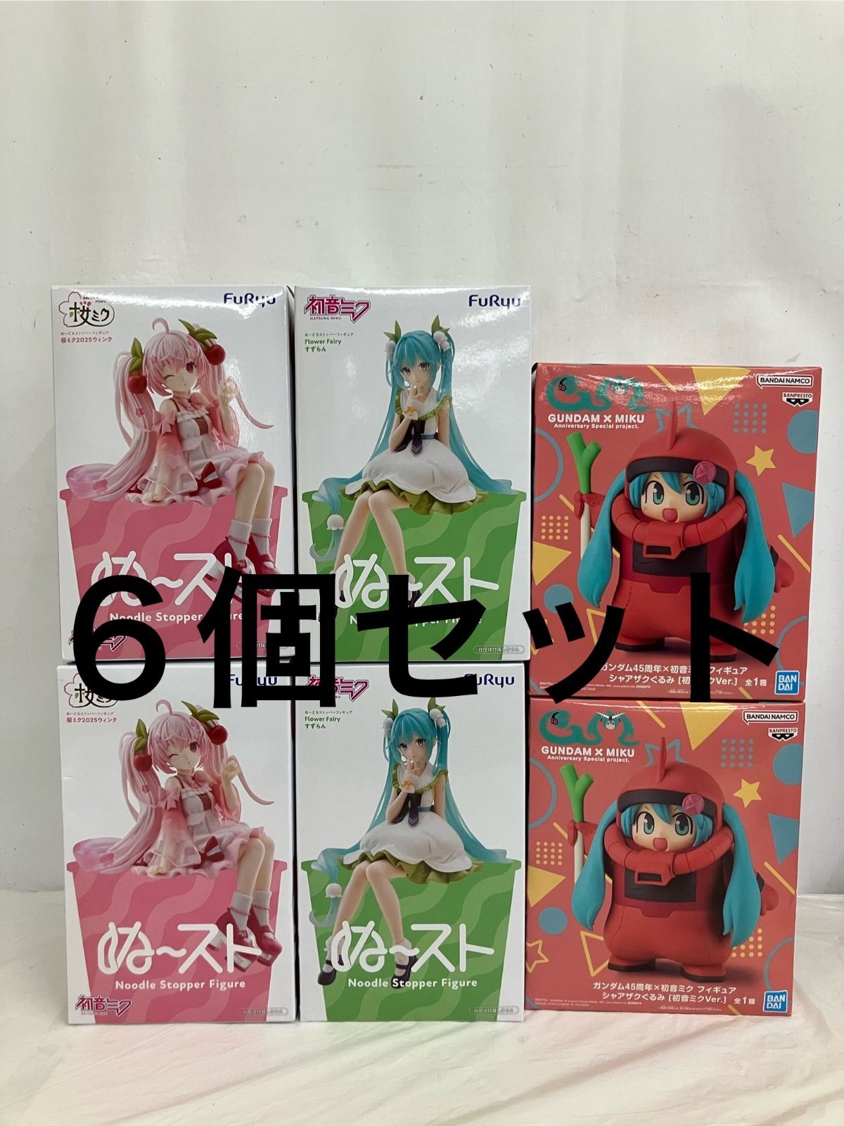 シャアザク 桜ミク 初音ミク フィギュア ザクII［初音ミクVer.］【2次：2025年9月発送 MS-06S 抽選販売「RG 計６個 まとめ売り その他