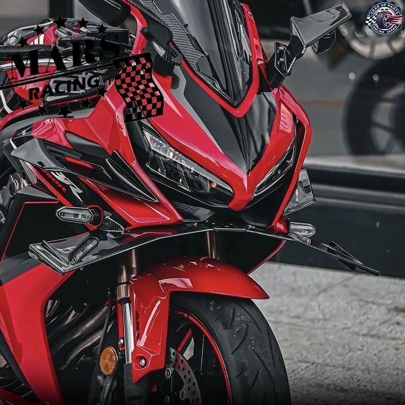 ホンダ CBR650R CBR650R 2018-2021 - 23 モーターサイクル スポーツ ダウンフォース ネイキッド フロントスポイラー エアロダイナミック ウ