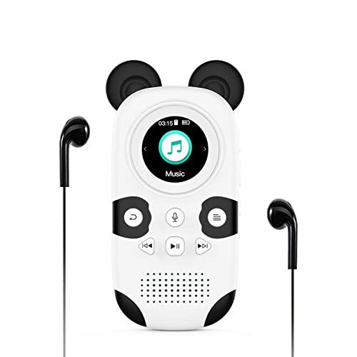 RUIZU 64GB MP3プレーヤー スピーカー内蔵 かわいいパンダ ポータブル音楽プレーヤー デジタルオーディオプレーヤー 子供用MP3プレーヤー Bluetooth 5.3 FMラジオ ボイスレコーダー 目覚まし時計 ストップウォッチ 3bff4239