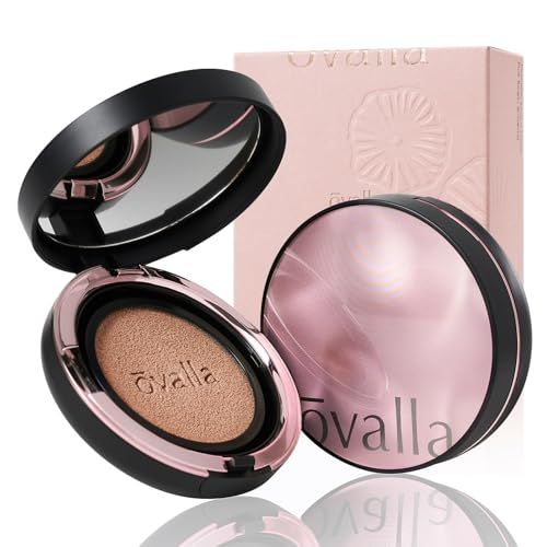 【 OVALLA フコセンテラ セラム イン クッション 】 メイクくずれしにくい クッションファンデーション 90g スキンケア 美肌 韓国コスメ 敏感肌 しみ シワ (ピンクベージュ, 90g)pms 7622b572