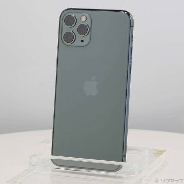 ソフマップ 〔中古品〕 iPhone11 Pro 256GB ミッドナイトグリーン NWCC2J／A SIMフリー【258】