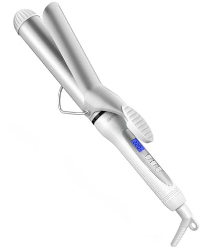 BAYATA コテ ヘアアイロン 38mm カール アイロン ロングヘア 25段階温度調節 100℃?220℃調節可能 プロ仕様 100V-240V海外対応 60分自動オフ ロングパイプ 韓国風巻き髪Y fb063243