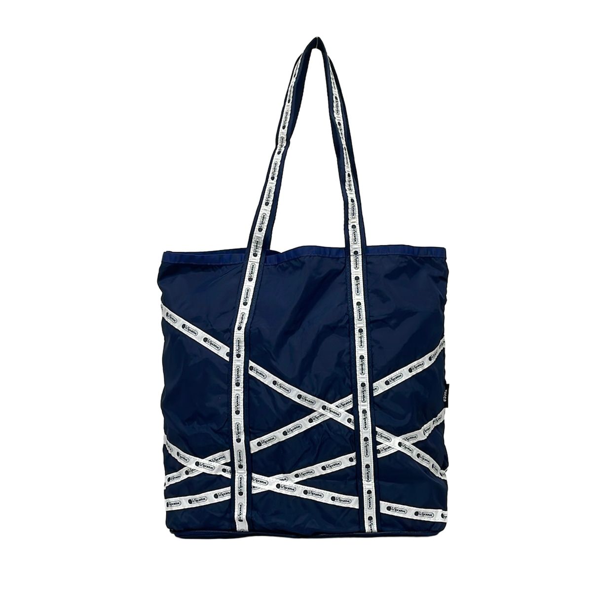 zucca LESPORTSAC ネイビーエコバッグ　未使用 LESPORTSAC(レスポートサック) トートバッグ - ダークネイビー×白