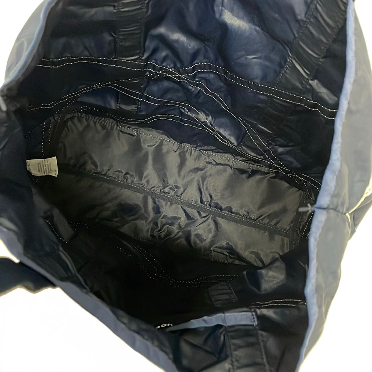 LESPORTSAC(レスポートサック) トートバッグ - ダークネイビー×白