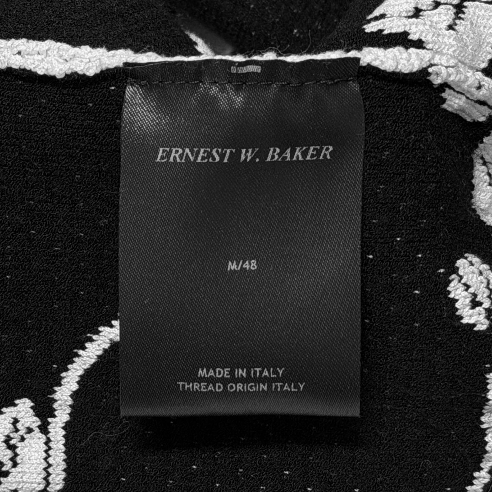 参考上代56100円 ERNEST W. BAKER ローズニットポロシャツ 半袖