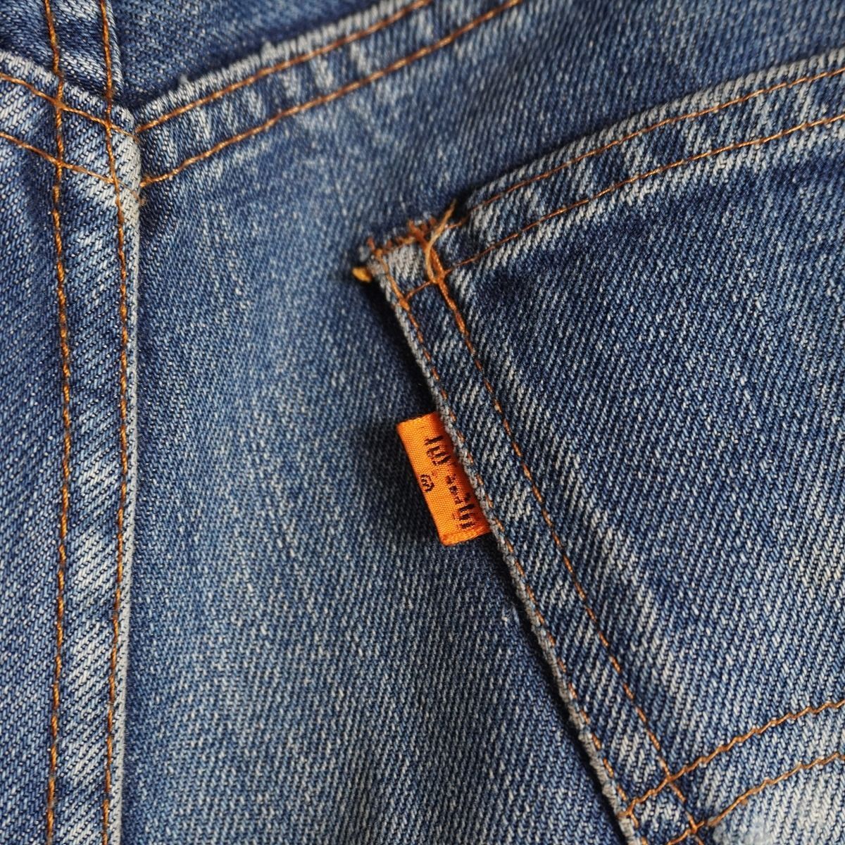 70s 80s Levi's リーバイス 646 スモールe ジーンズ オレンジタブ 刻印