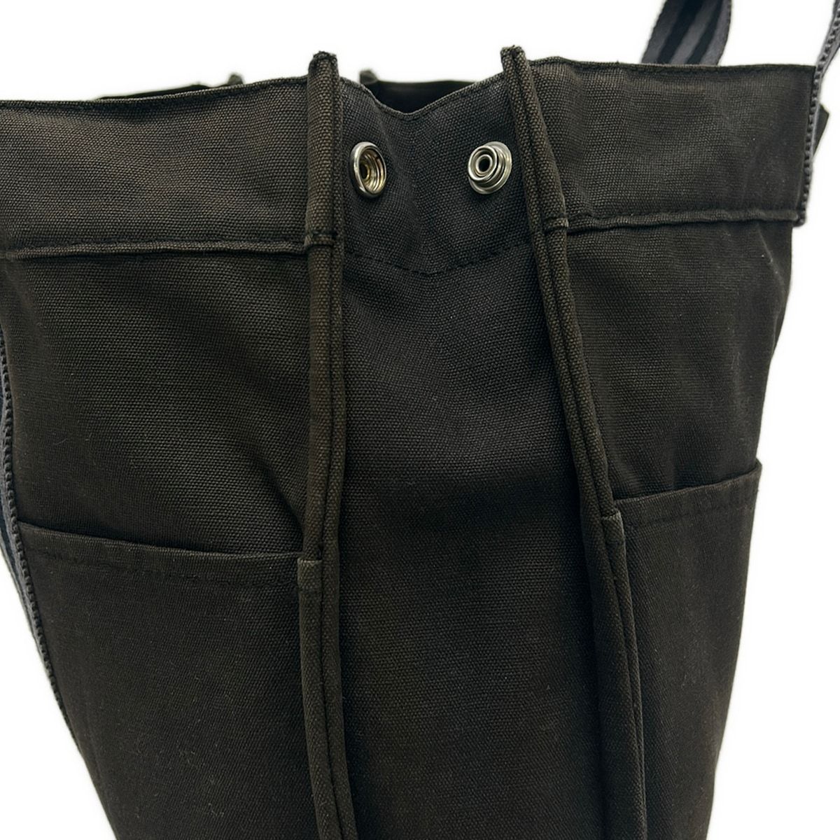 HERMES(エルメス) トートバッグ フールトゥトートMM 黒×ダークグレー 