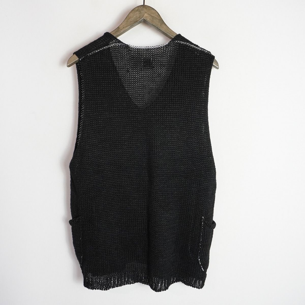 希少 SUNSEA サンシー LINEN VEST リネン プルオーバー ニット ベスト 