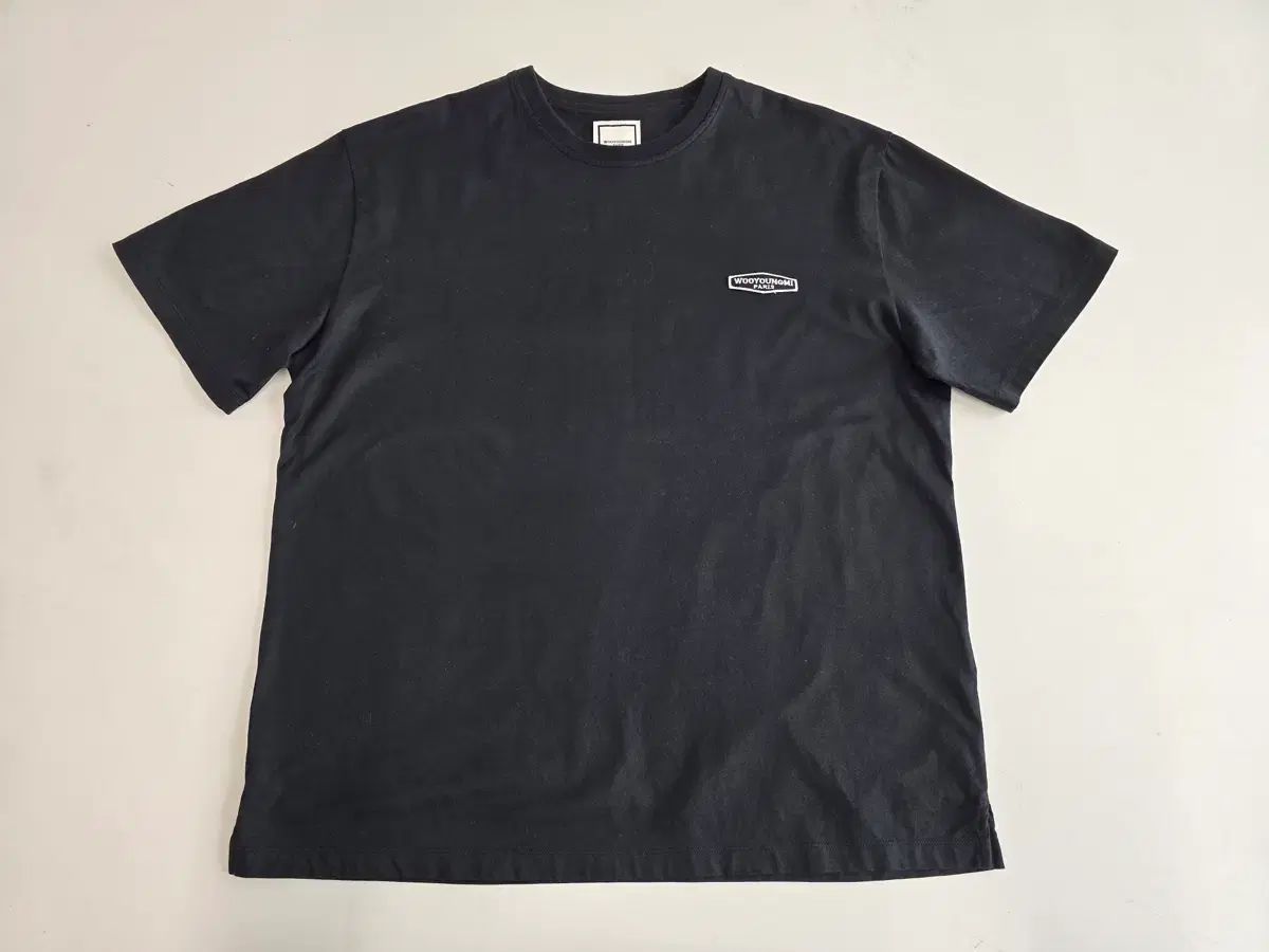 WOOYOUNGMI ウーヨンミ パリ パリス バックロゴ 半袖Tシャツ ブラック
