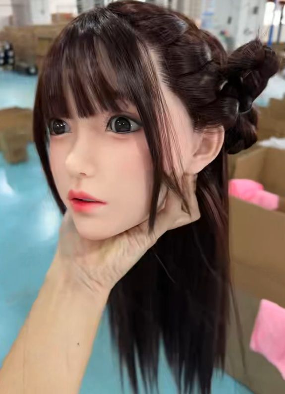 上品ソフトシリコン ヘッド 頭部単品 眼球選べる リアルガール頭 髪と 