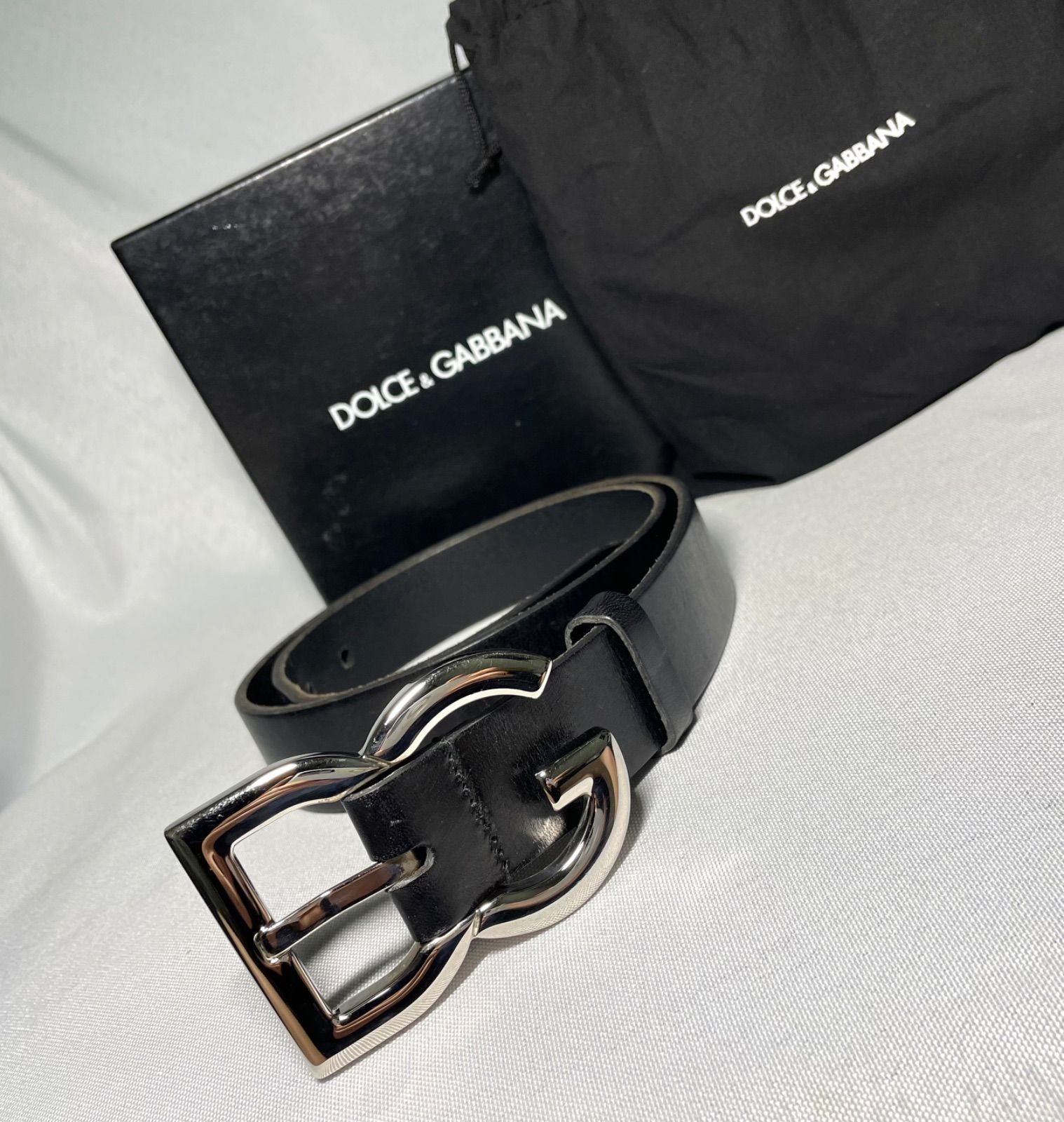 希少 DOLCE&GABBANA ドルチェ&ガッバーナ DGロゴ シルバーバックル 希少 DOLCE&GABBANA ドルチェ&ガッバーナ DGロゴ シルバーバックル