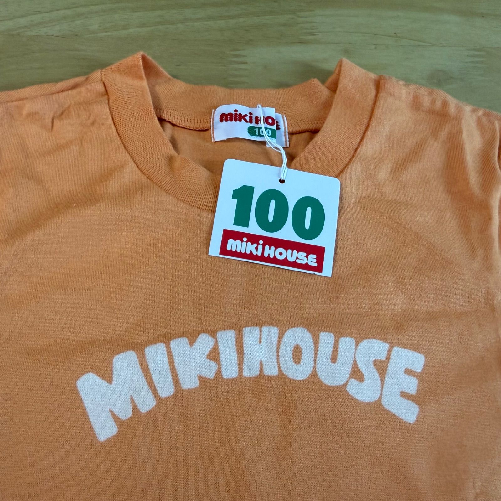 新品タグ付き◎ミキハウスレトロTシャツ◎サイズ100 - メルカリ