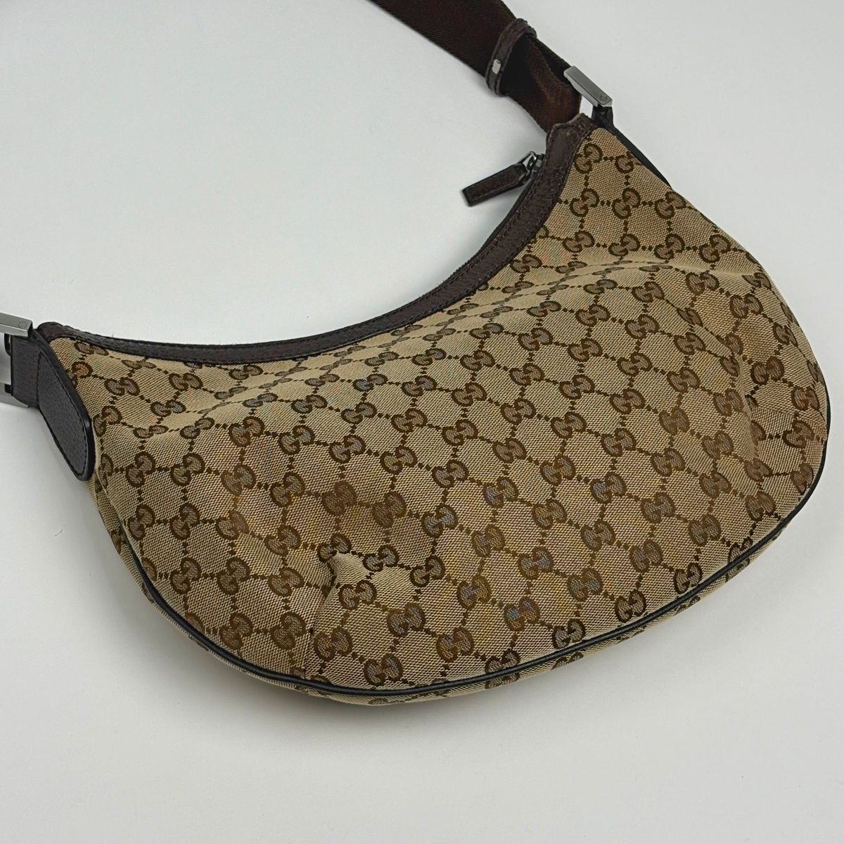 グッチ GUCCI GG柄 ショルダーバッグ GGキャンバス ベージュ ブラウン