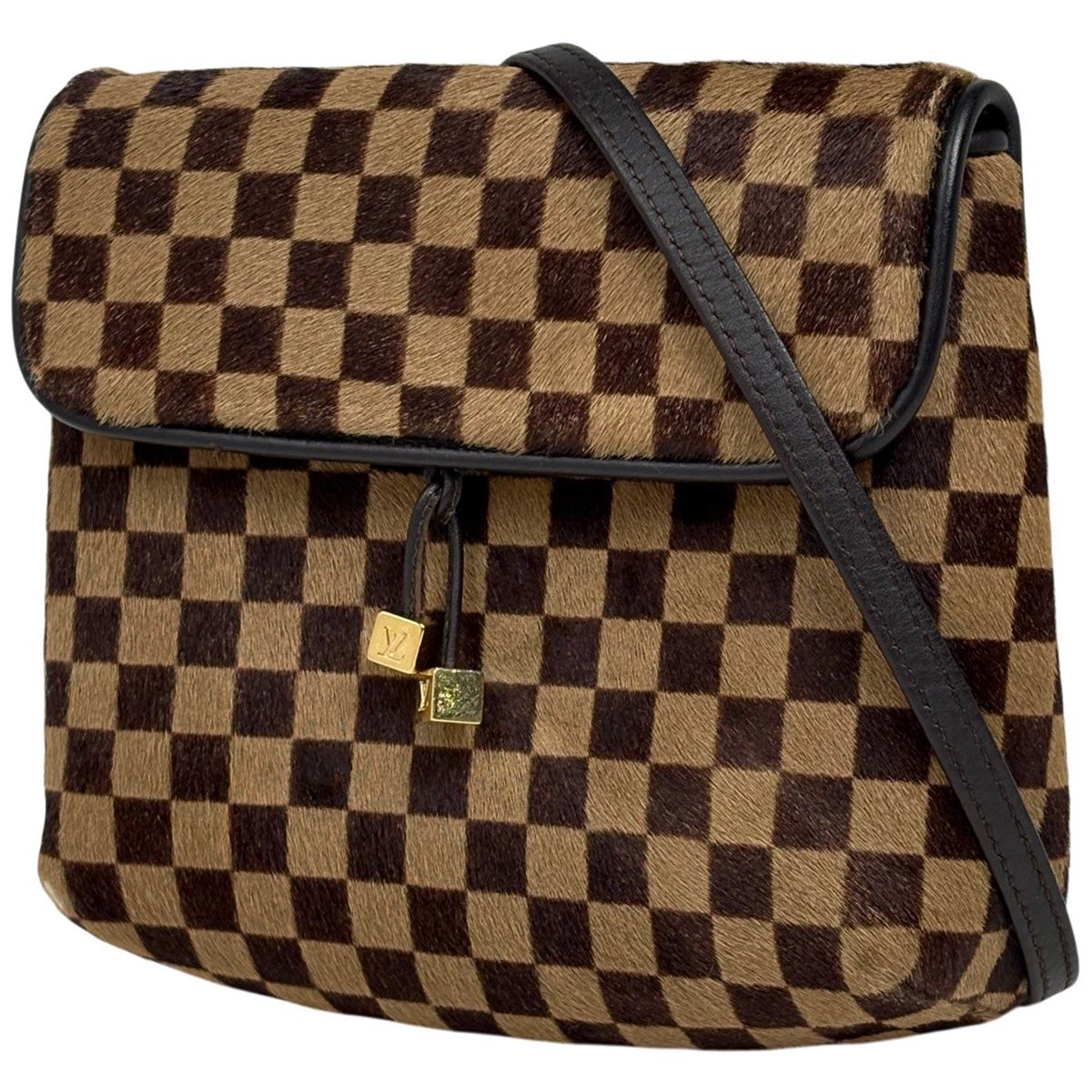 ルイ・ヴィトン Louis Vuitton ガゼル ハラコ ショルダーバッグ ダミエ
