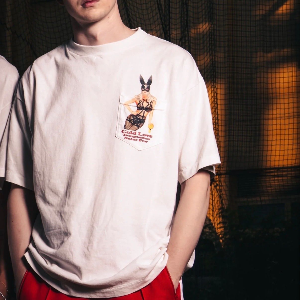 新品未使用 タグつき SS T-SHIRT/POCKET/WHITE SM-MK8-0000-017 セント