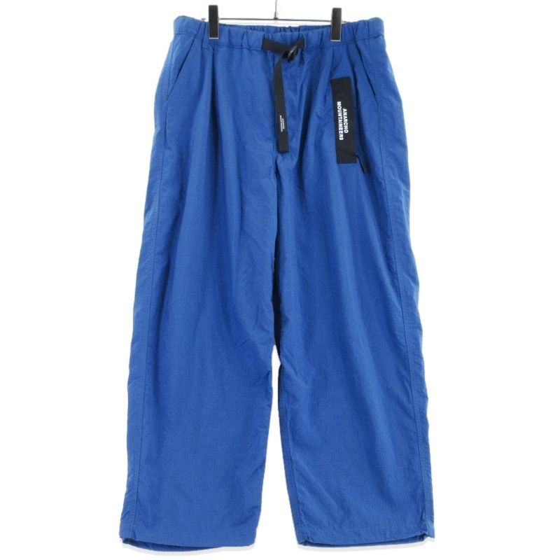 美品 MOUNTAIN RESEARCH マウンテンリサーチ クライミングパンツ MTR4156 ID Doogie 2025CC バギー 道着 ブルー L  99000924 美品 MOUNTAIN RESEARCH マウンテンリサーチ クライミングパンツ