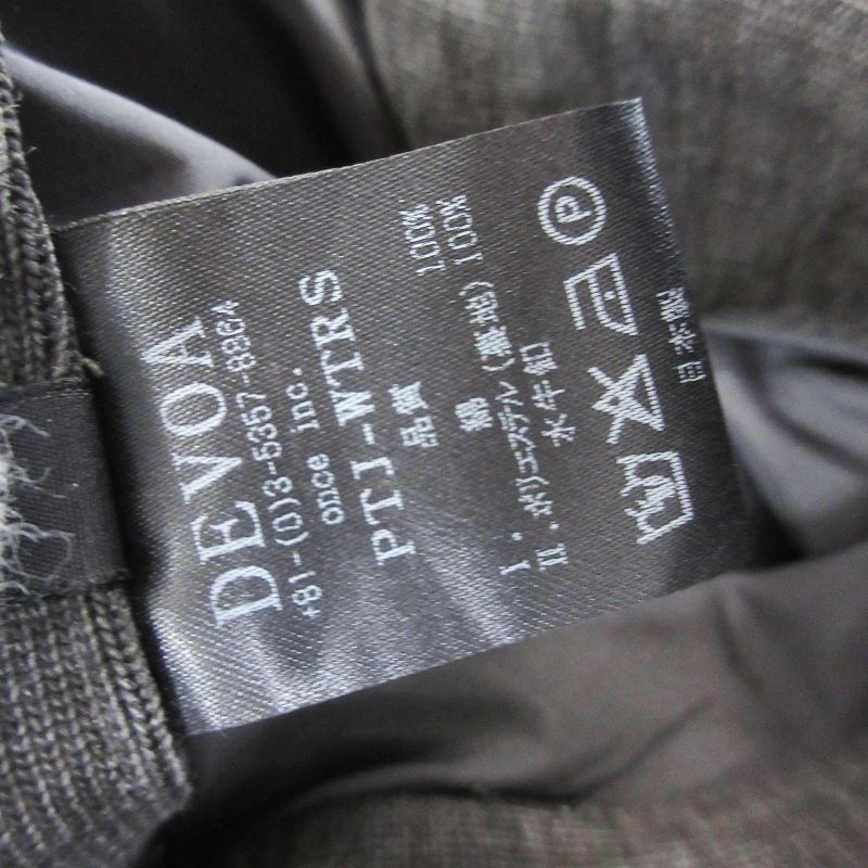 美品 DEVOA デヴォア スリムイージーパンツ PTJ-WTRS TSURIAMI Jersey