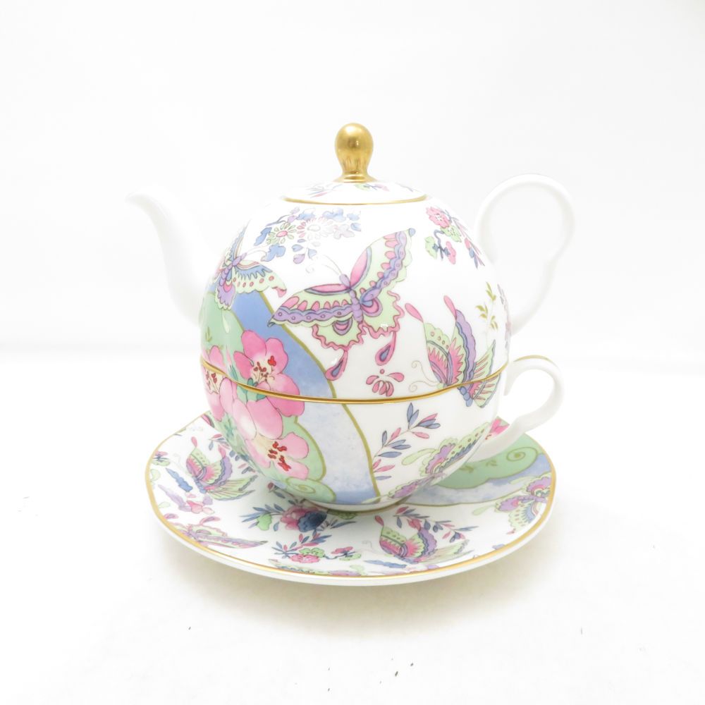 美品 WEDGWOOD ウェッジウッド バタフライブルーム ティーフォーワン