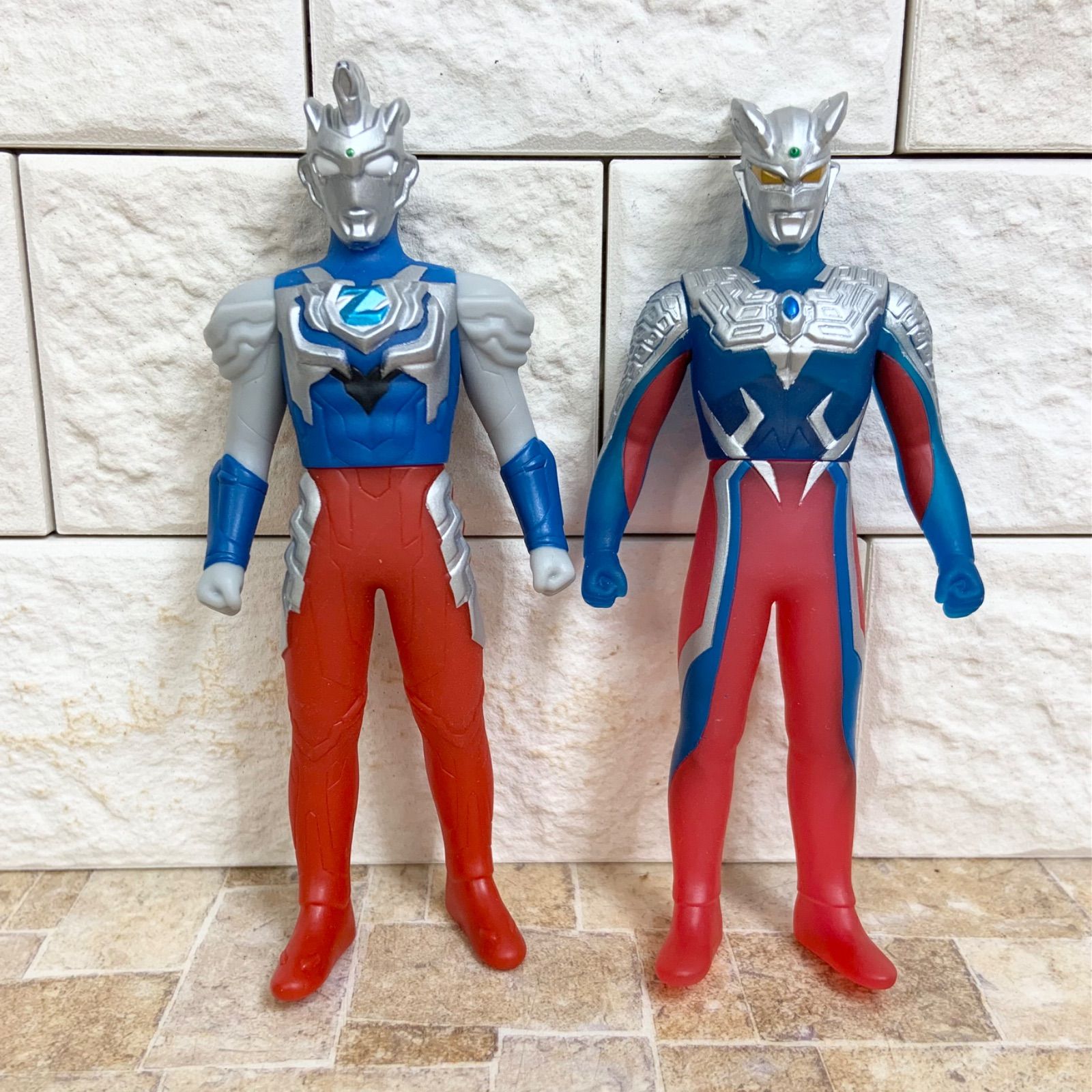 廃盤】ソフビヒーロー ウルトラマン対決セット ウルトラマンルーブ兄弟 