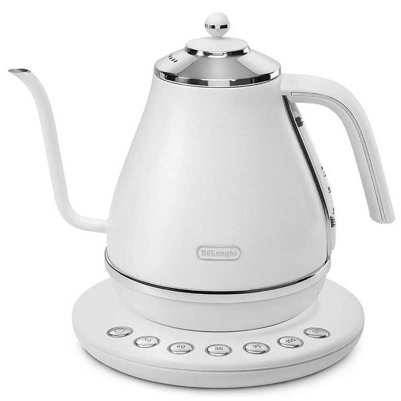 [未使用品]デロンギ 温度調節電気ケトル アイコナ1000ml白 新品未使用】【未開梱】デロンギ 電気カフェケトル icona アイコナ 1.0