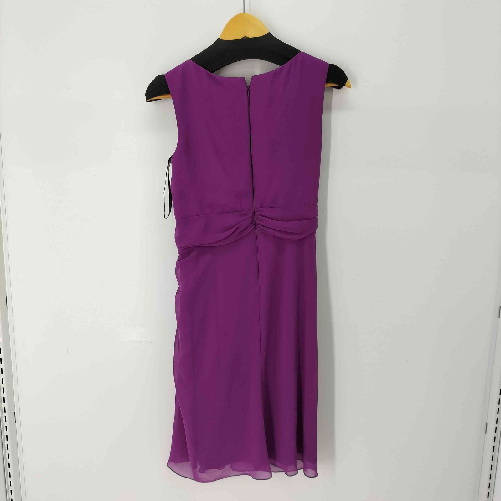 タダシショウジ TADASHI SHOJI ビジュー ドレープ ノースリーブ ドレス