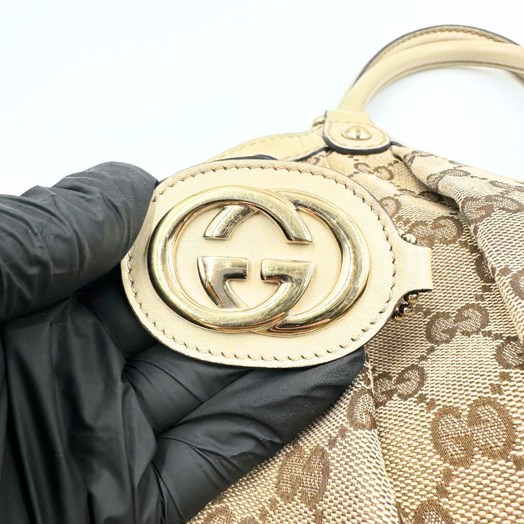 美品】Gucci スーキー GGキャンバス ハンドバッグ - メルカリ