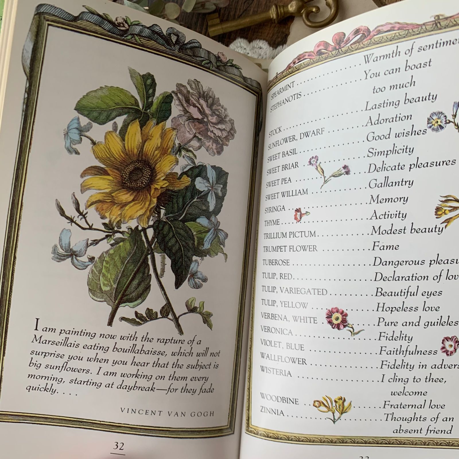ヴィンテージ 洋書 絵本 A Bouquet of Flowers 1990年 花言葉と