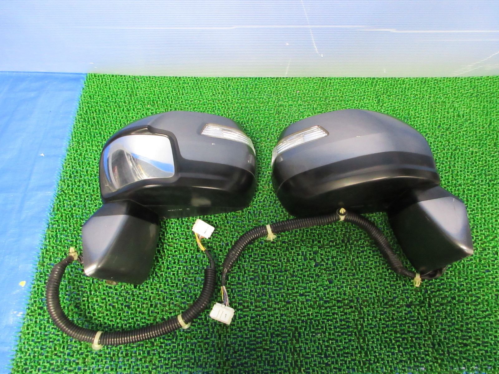 ★SFC6620/動作OK ホンダ ステップワゴン RK1 RK2 RK5 RK6 純正ドアミラー/サイドミラー 電格 7P ウィンカー 補助ミラー/運転席/助手席 左右