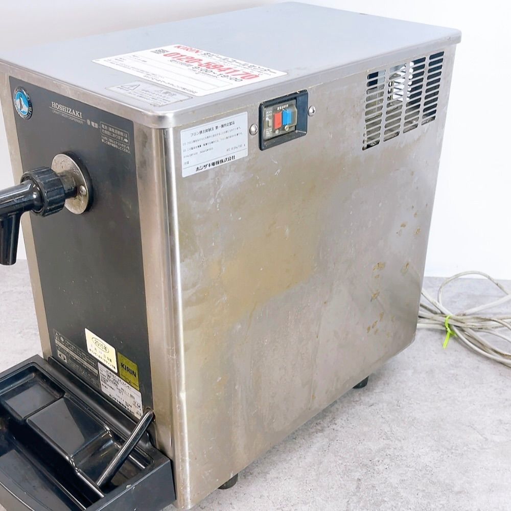 H-1416 HOSHIZAKI ホシザキ 生ビールディスペンサー DBF-25SD シルバー×ブラック 動作確認済 業務用 ビールサーバー キリン KIRIN ホース コック付き 飲食店 厨房機器