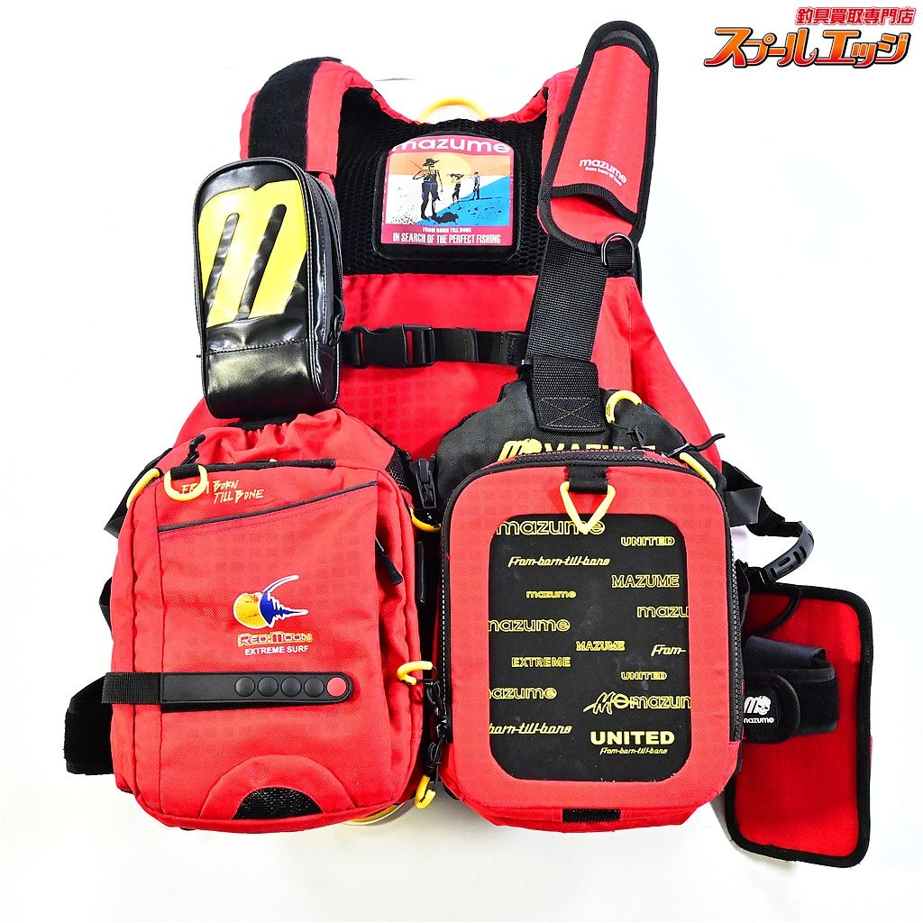 ★☆【マズメ】 レッドムーン サーフスペシャル3 III MZLJ-593 プライヤーホルダー付 ライフジャケット mazume K_150★☆e09325