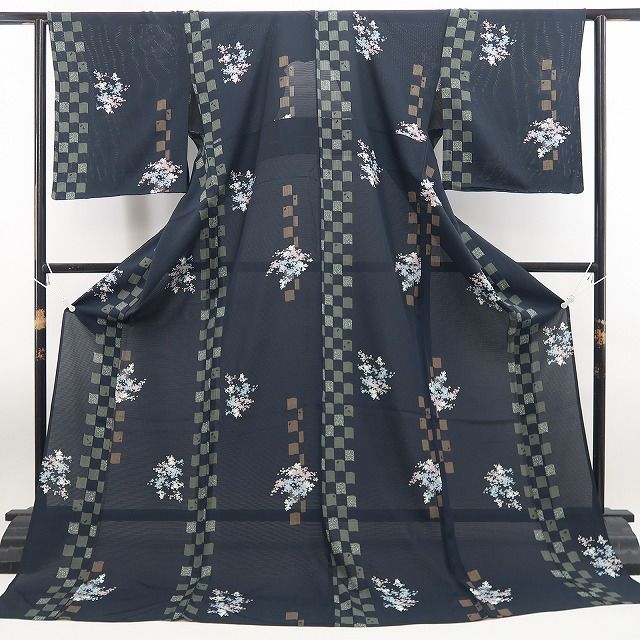 新品未使用　正絹夏もの　絽小紋単品 ❁tomihisa❁新品 絽 夏着物 正絹“手を伸ばせばそこに！創作小紋で